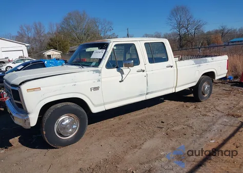 1986 Ford F350 из США, поврежденный, VIN 2FTJW35H4GCB32488